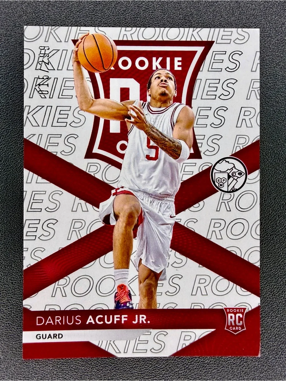 2026 Panini The National NSCC Silver Pack Darius Acuff Jr. Rookie RC White /299